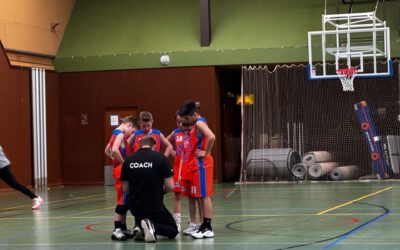 Spannende wedstrijd BV Aalsmeer X12-1 tegen MSV Basketball X12-2