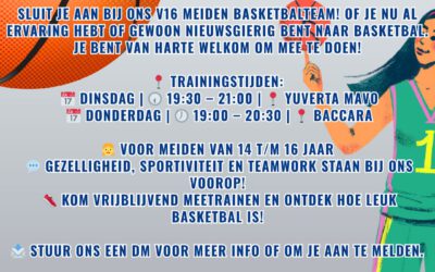 ? Ben jij tussen de 14 en 16 jaar en op zoek naar een leuke sport?